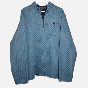 Eddie Bauer 1/4 Zip Light Blue‎ Aqua Pullover Sweatshirt Womens 2XL Front Pocket